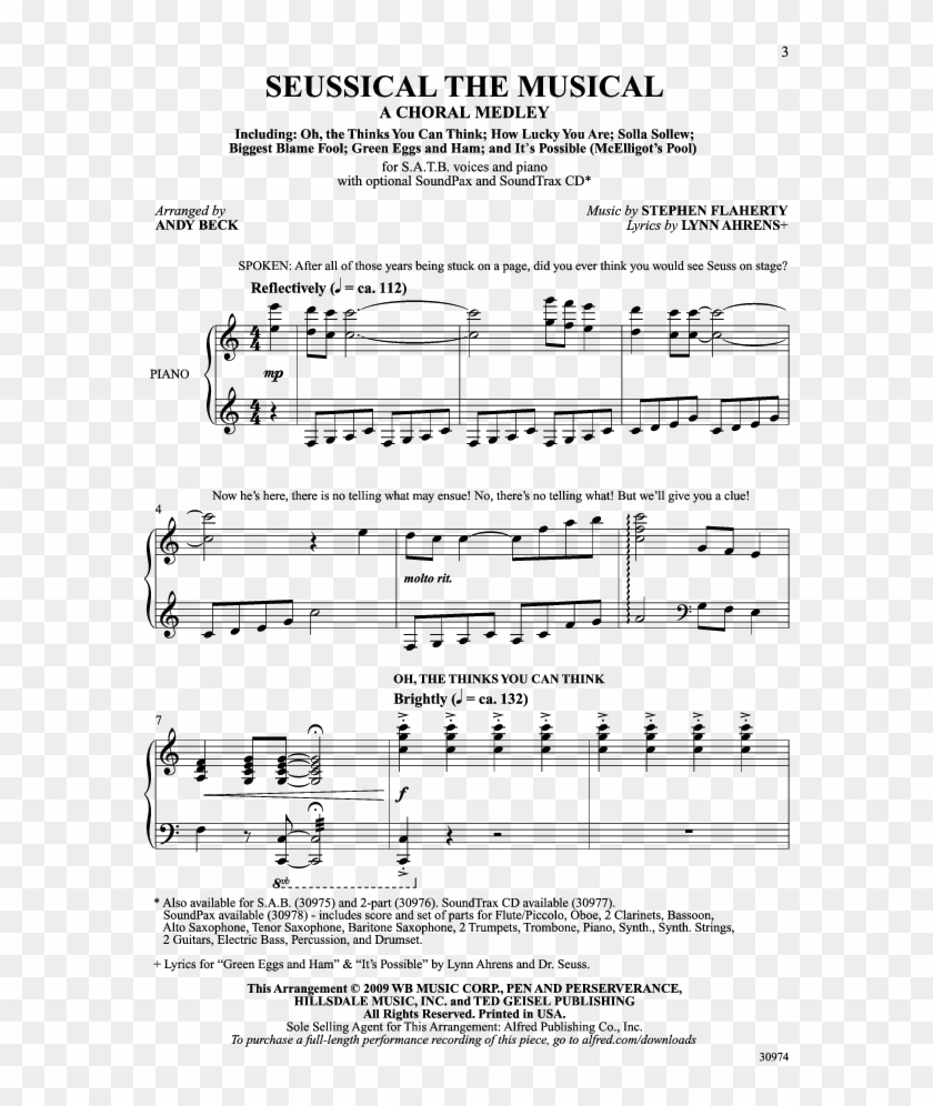 Product Thumbnail 1 - Lucky You Are Mayzie Reprise Sheet Music Clipart