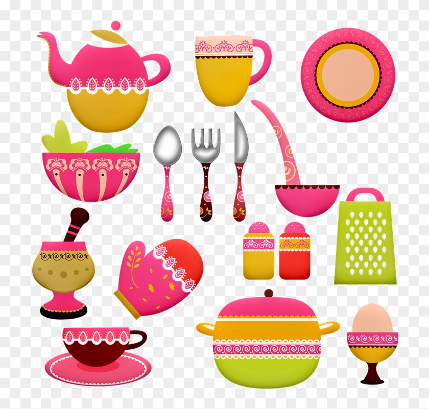 Pots And Pans Kitchen Utensils Cooking Chef Pot - 15 Objects In The Kitchen Clipart #6022358