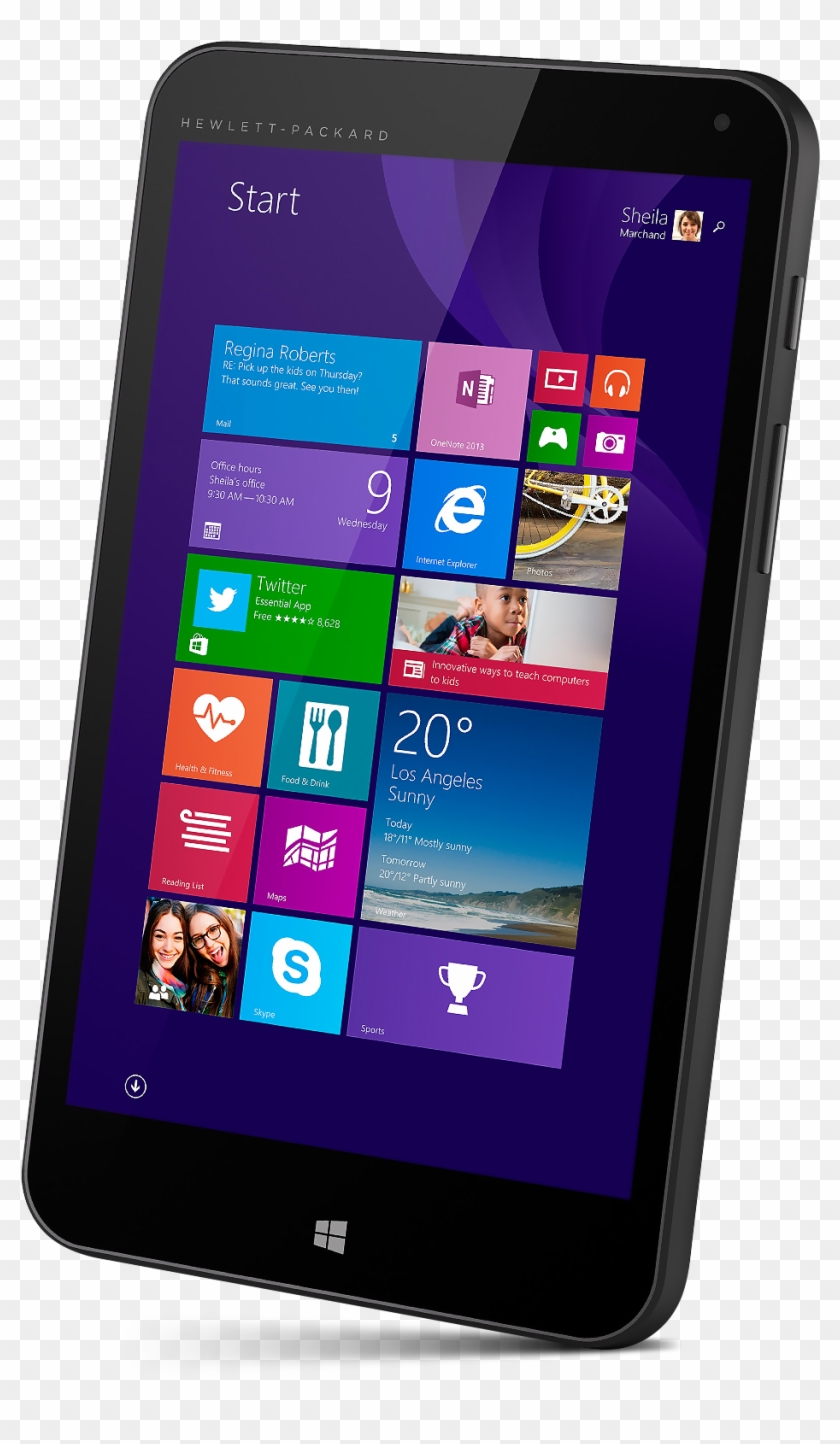 The Hp Stream 7 Is A 7" Tablet From Hp Running Windows - Tab Vivo Clipart