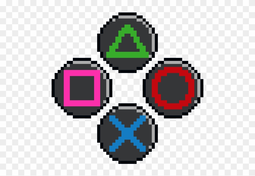 Playstation Buttons - Minecraft Papercraft Egg Clipart