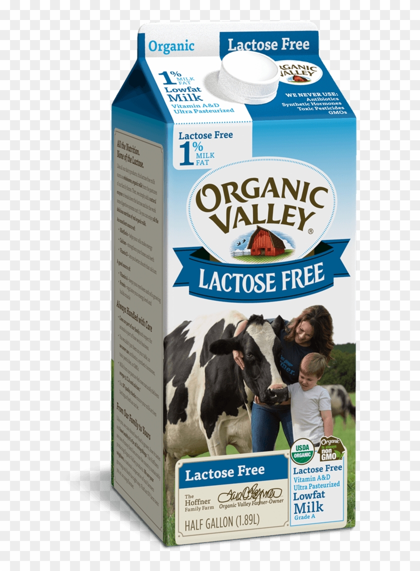 Lactose-free 1% Milk, Ultra Pasteurized, Half Gallon - Organic Lactose Free Milk Clipart