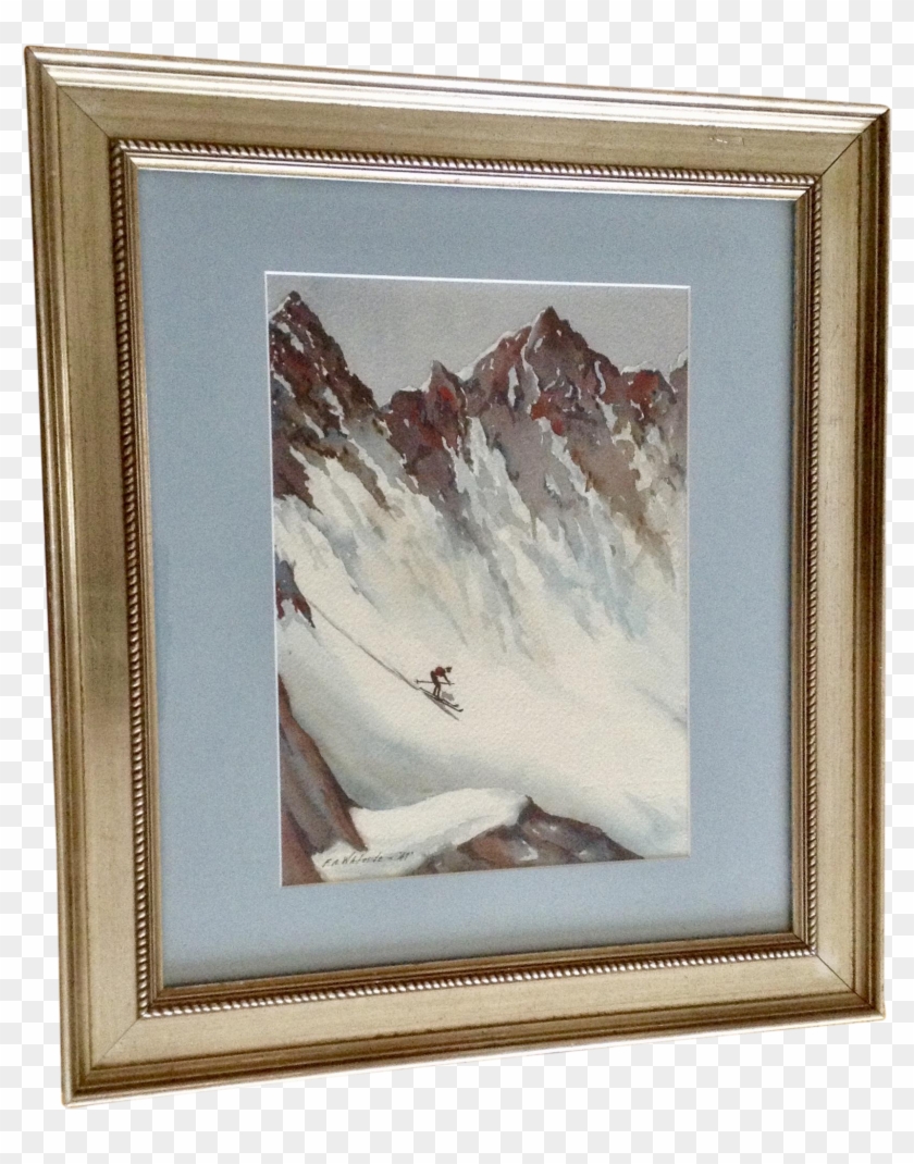 Whiteside, Downhill Extreme Skiing On Steep Colorado - Picture Frame Clipart #6023279