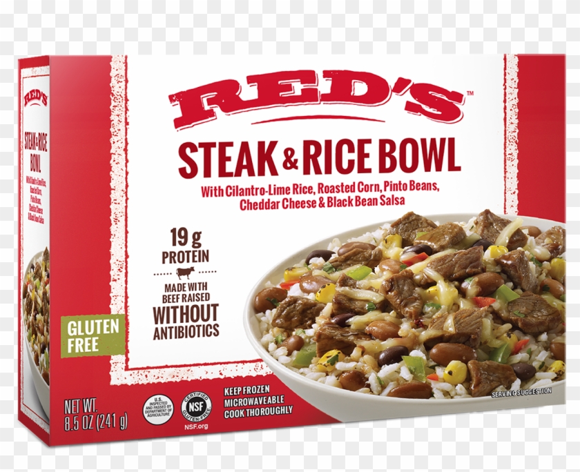 Reds Steak And Rice Bowl Clipart