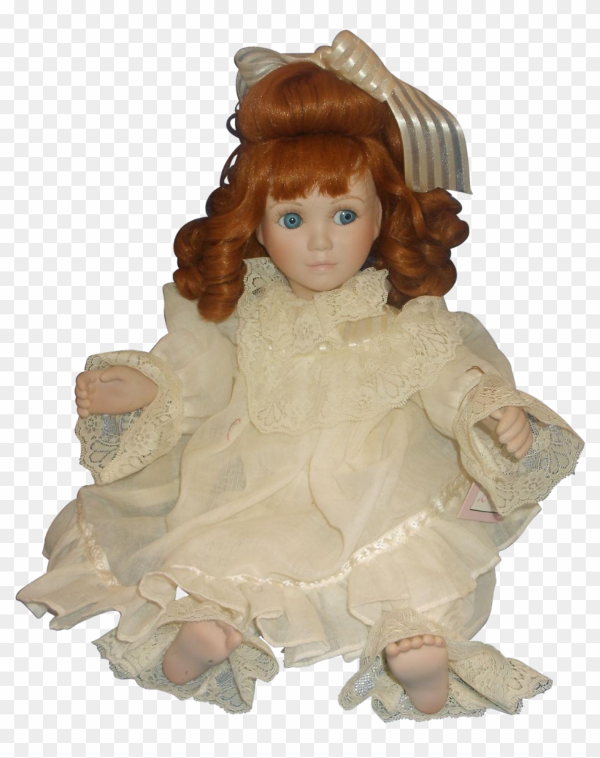 Colleen Red Head Porcelain Doll Victorian Lace Collection - Doll Clipart