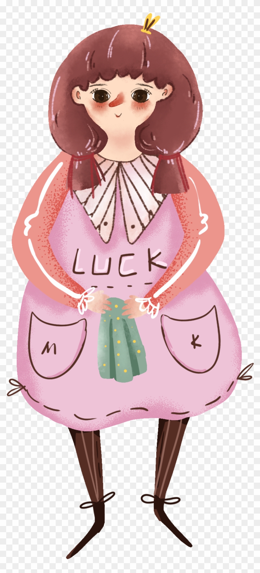 Cartoon Cute Hand Drawn Purple Pink Png And Psd - Illustration Clipart