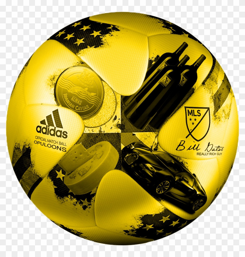 Gold Ball Png - Adidas Mls Ball 2017 Clipart #6026285