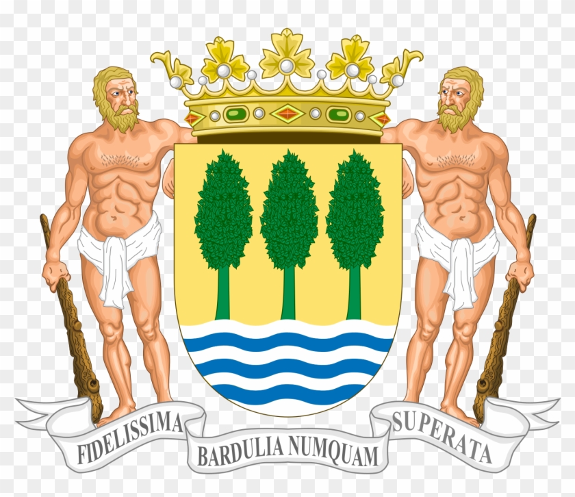 Coat Of Arms Of Gipuzkoa - Coat Of Arms Supporters Human Clipart #6026394