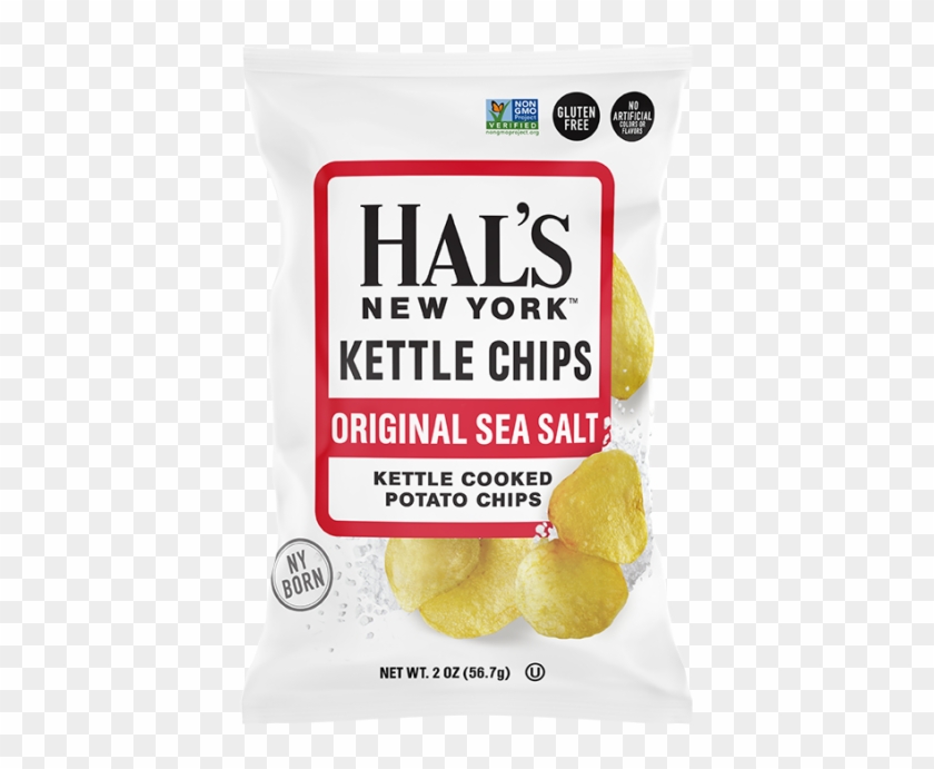 Hal's New York Kettle Cooked Gluten Free Potato Chips, - Potato Chip Clipart