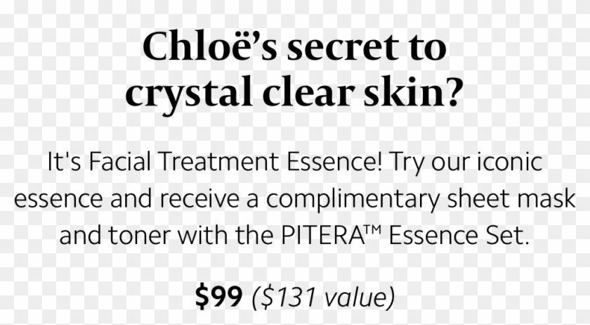 Chloe's Secret To Crystal Clear Skin It's Facial Treatment - Printing Clipart