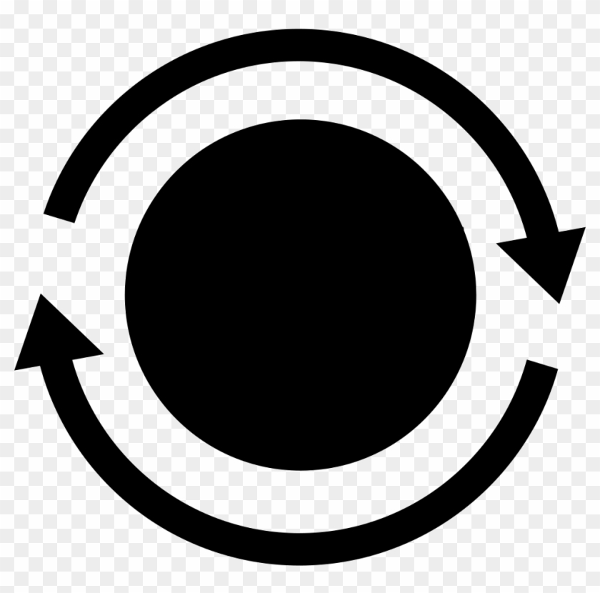 Earth Circle With Circular Arrows Comments - Circle Clipart