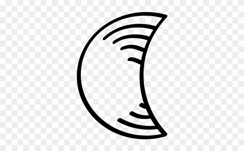 Computer Icons Moon Drawing Inkscape Line Art - Line Art Clipart #6027902