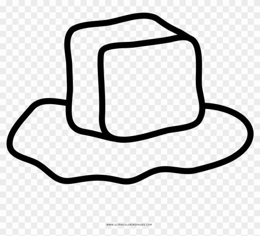 Melting Ice Cube Coloring Page - Cubetto Di Ghiaccio Da Colorare Clipart