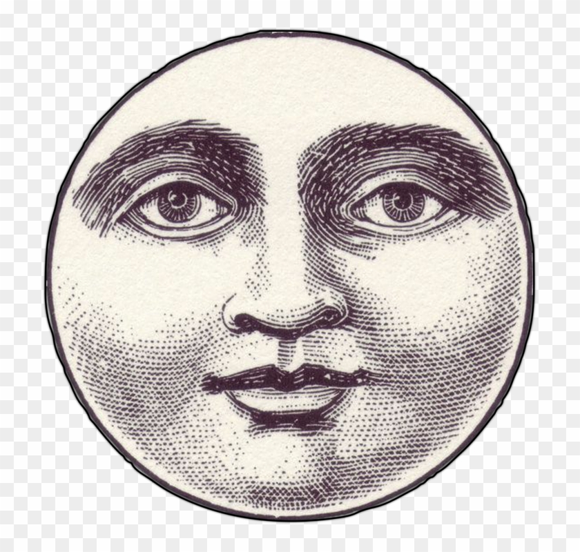 Moon Face Clipart #6028106