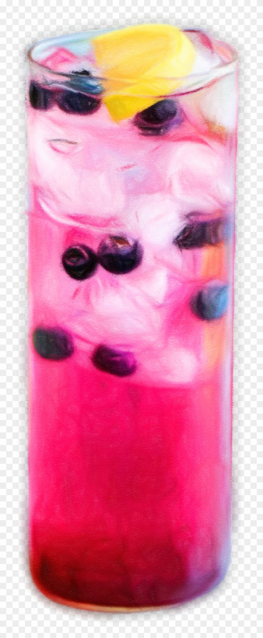 Dibujado A Mano Arándano Bebida De Hielo Png Y Psd - Drink Clipart #6028562