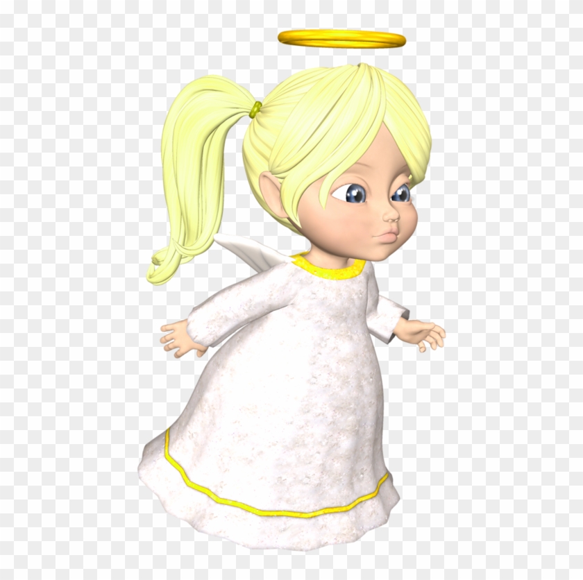 Cute Png Blonde Large Angel Clipart - Clip Art Transparent Png #6028563