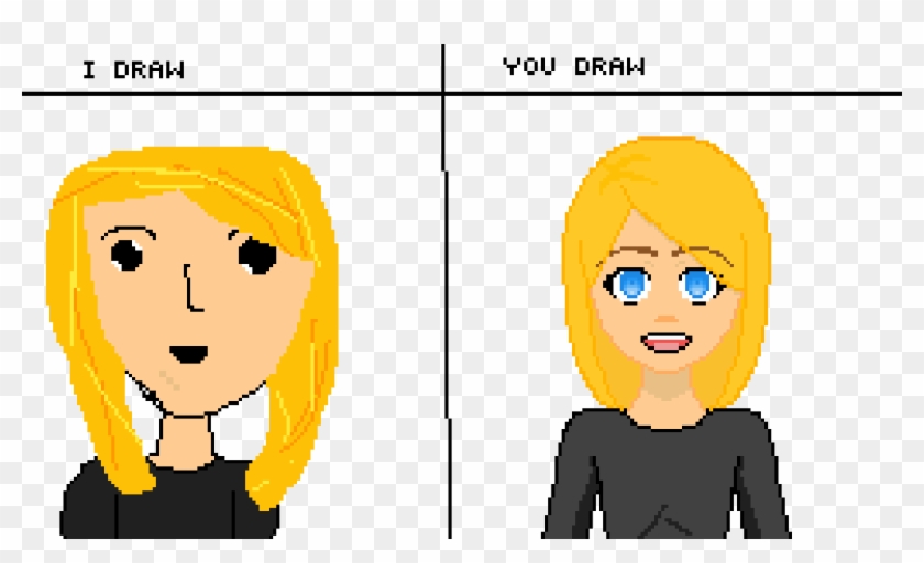Blonde Girl - Cartoon Clipart