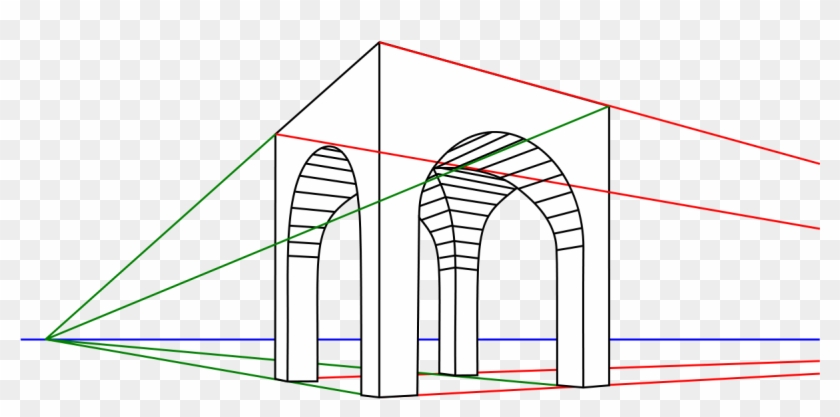 1200px 2 Punktperspektive - Two Point Perspective Drawing Clipart #6028864