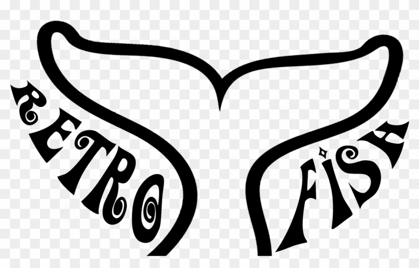 A 1970's Style Twin Fin Fish - Illustration Clipart #6029806