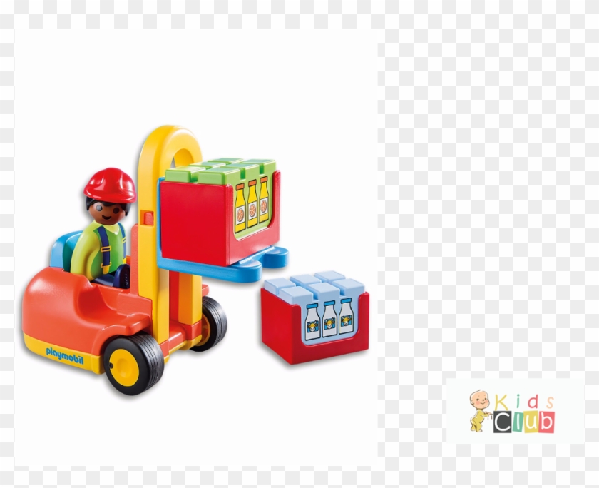 Editorpick Playmobil 123 Forklift Image - Playmobil 123 Chariot Elevateur Clipart