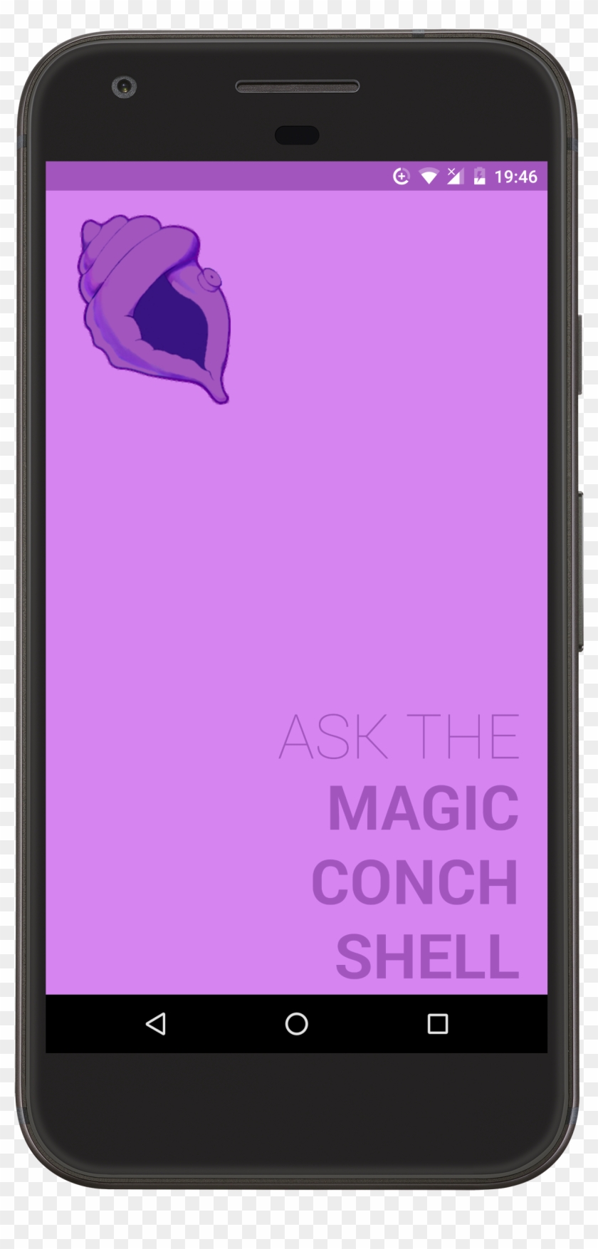 Latest Magic Conch Shell With Admob Banner &amp - Android Phone Shell Png Clipart #6030144