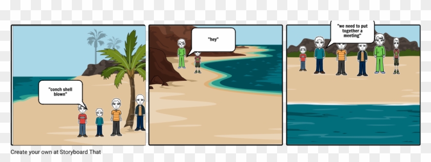 Malea And Devon Conch Shell Scene - Clean And Dirty Ocean Clipart #6030372