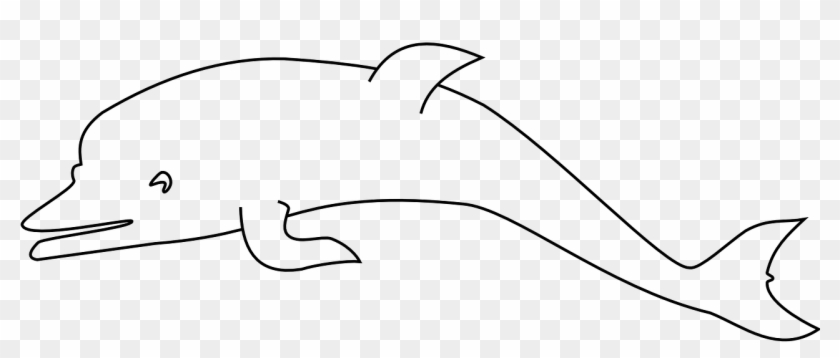 Fish Dolphin Jumping - Dolphin Clipart Black And White Png Transparent Png