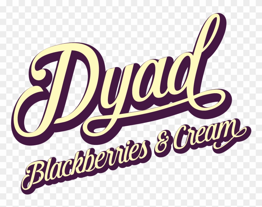 Blackberries & Cream - Calligraphy Clipart #6030625