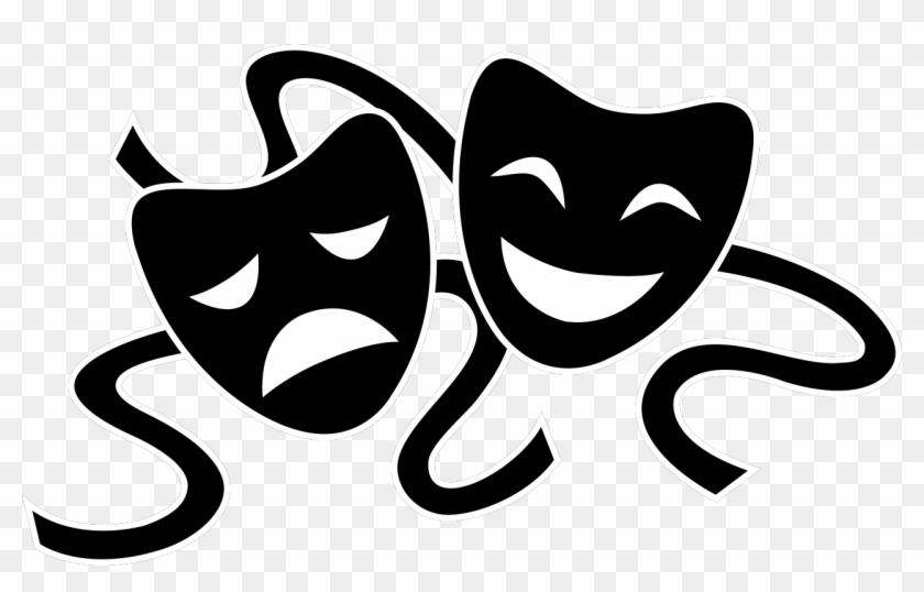 Graphic Free Library Interviewing Siena On Emaze - Black Theatre Masks Png Clipart