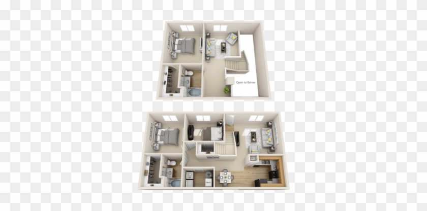Sandia Floor Plan At Las Kivas Apartments - Floor Plan Clipart
