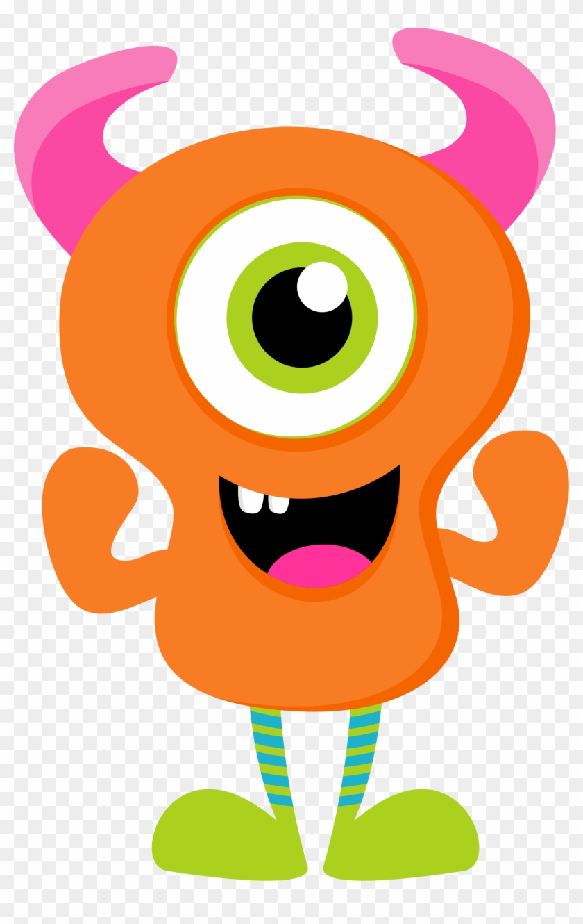 Monstruos Sa, Fiesta De Monstruos, Mounstruos Infantiles, - Monstruo Infantiles Clipart