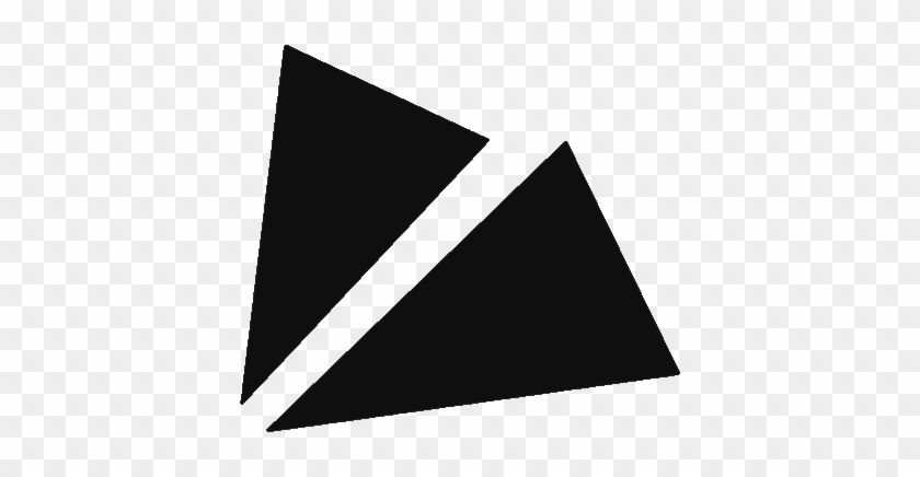 Black Sticker - Triangle Clipart