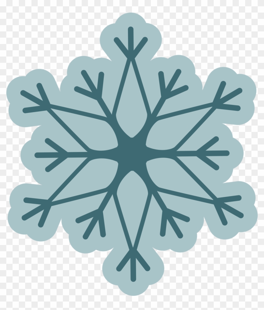 Let It Snow Snowflake - White Transparent Snowflake Vector Clipart