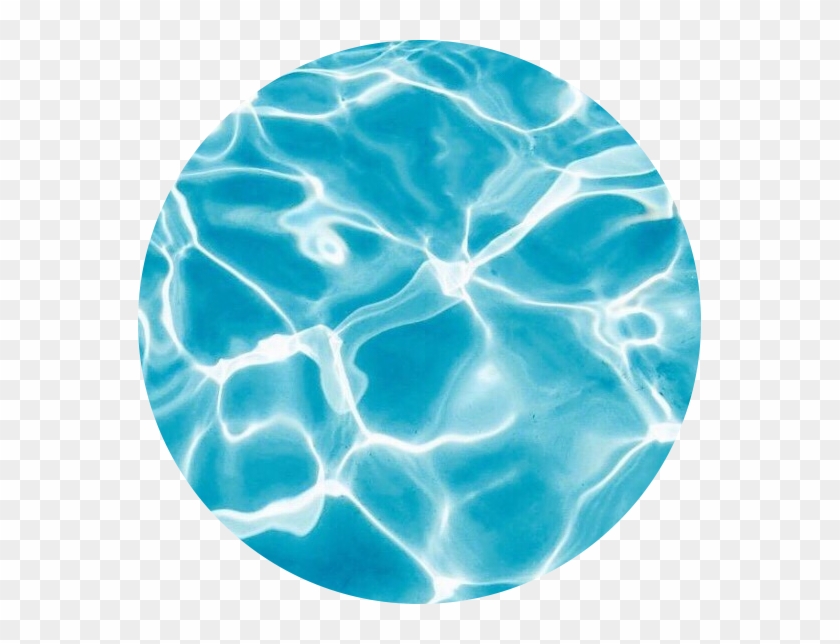 #circle #background #aesthetic #pool #water #blue - Pool Water Clipart #6031923