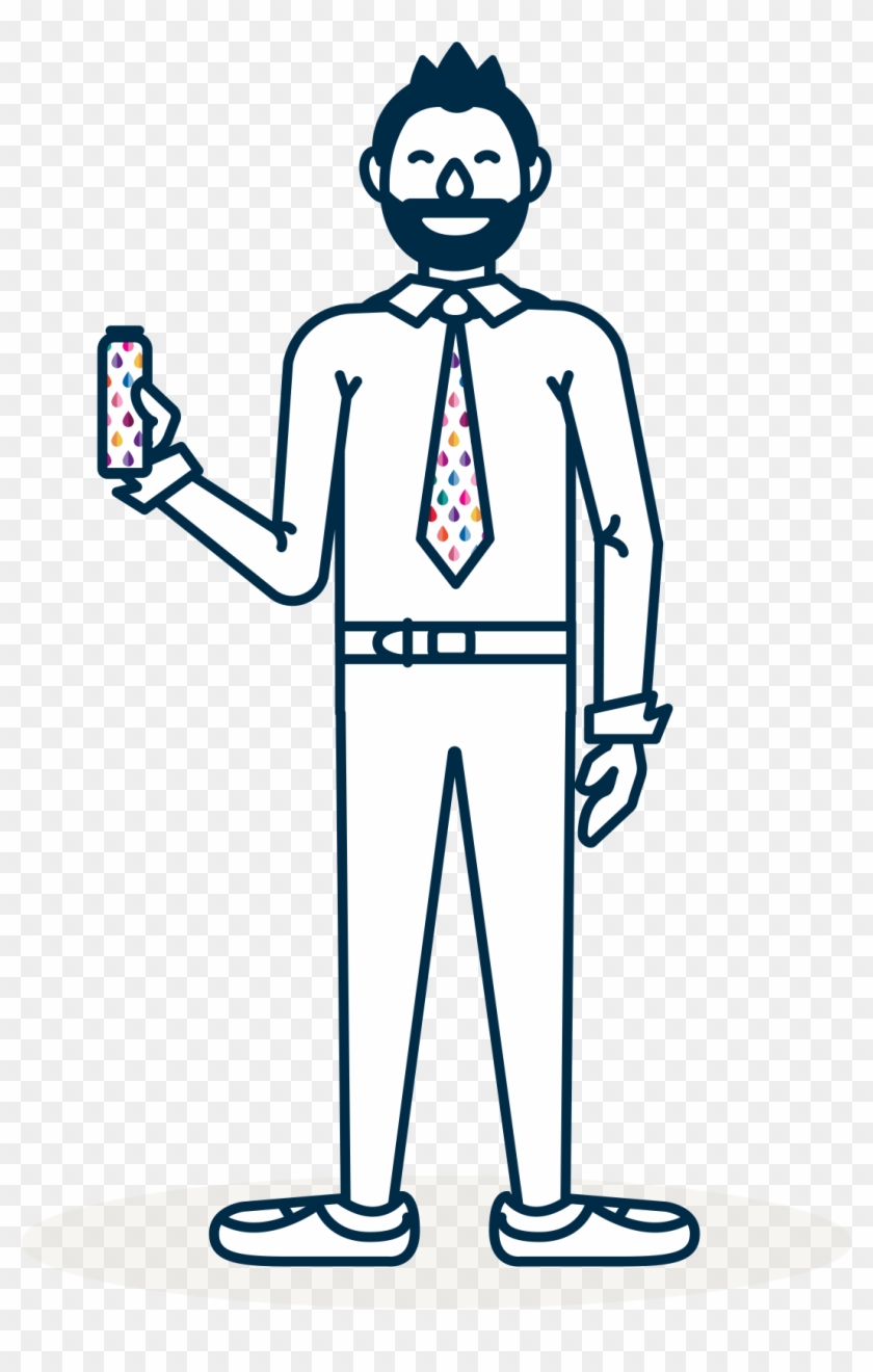 Beard-man - Cartoon Clipart #6031964