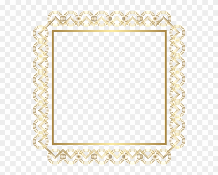 Gold Frame Border Clip Art - Picture Frame - Png Download