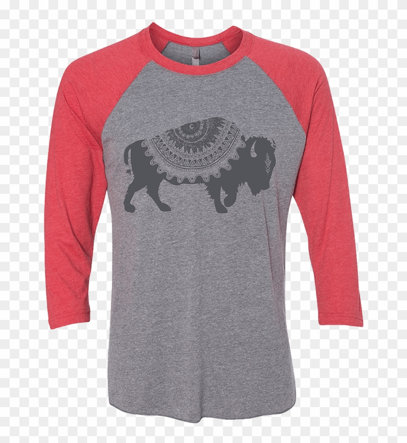 Buffalo Baseball Tee - Long-sleeved T-shirt Clipart #6032523