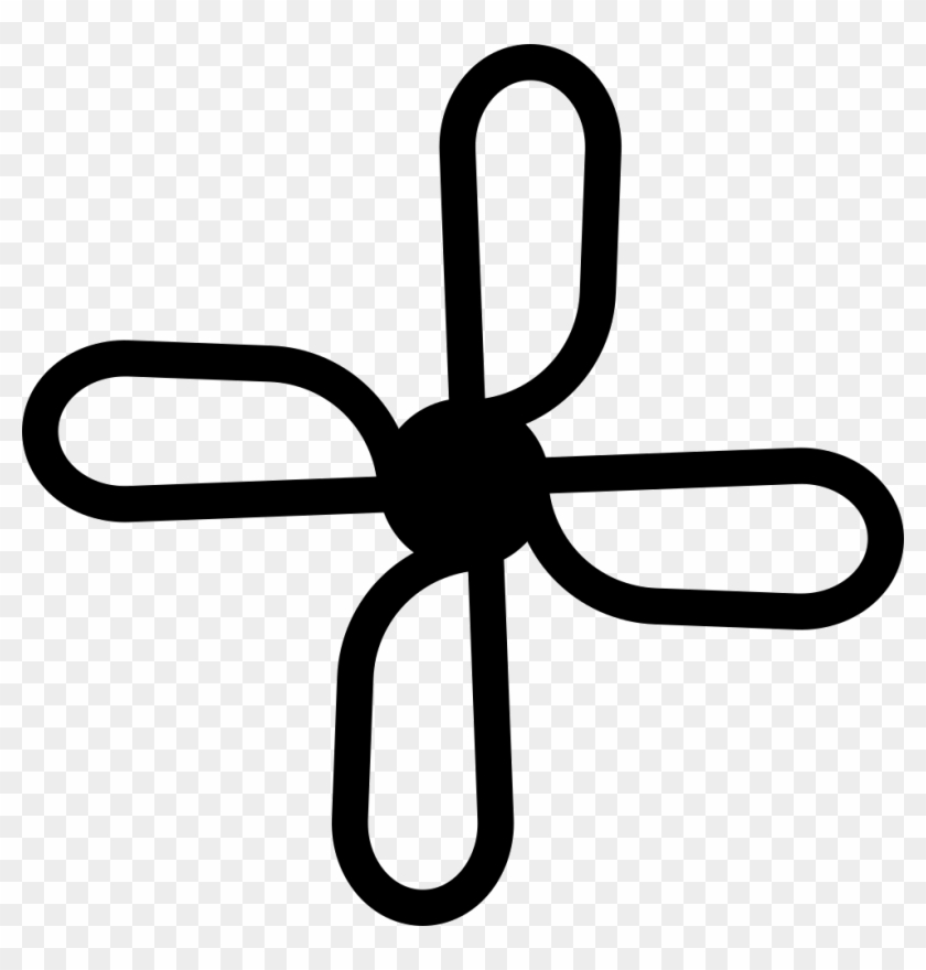 Ceiling Fan Icon Png - Ceiling Fan Vector Top View Clipart #6032657