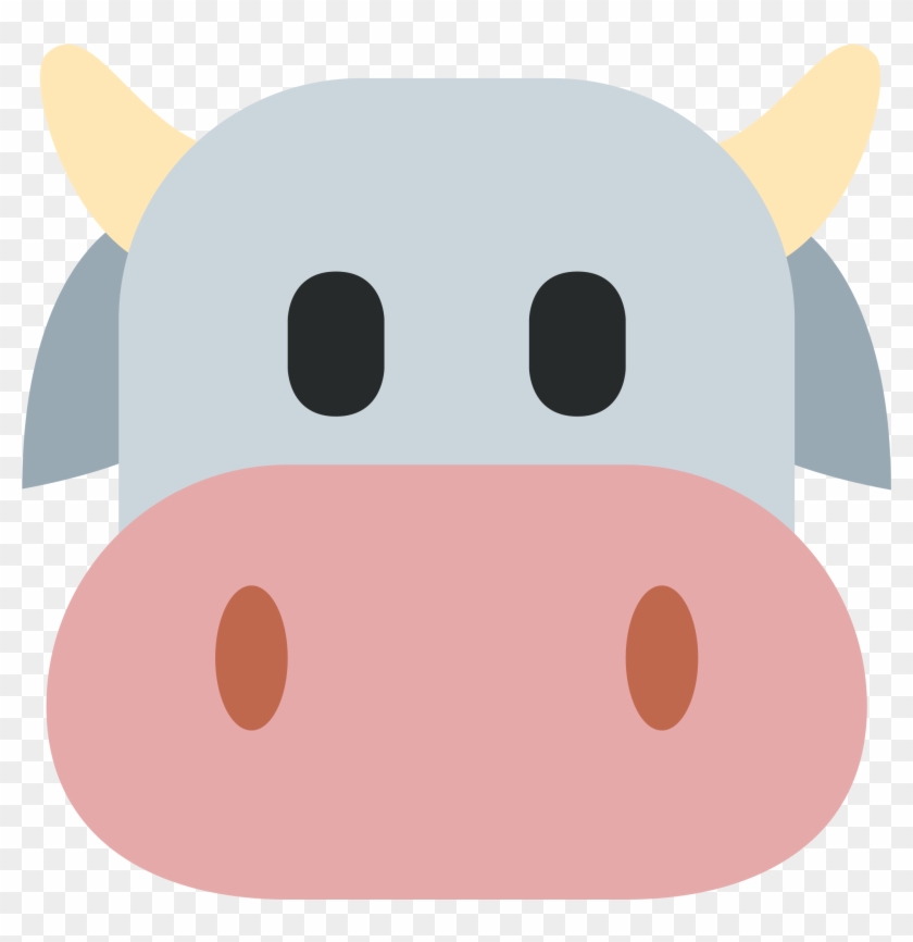 Cow Face Cartoon - Emoji 🐮 Clipart