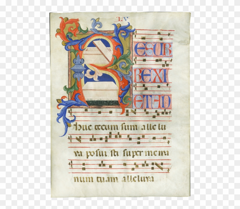 He Empty Tomb, Initial 'r' From A Gradual - Art Clipart #6033269