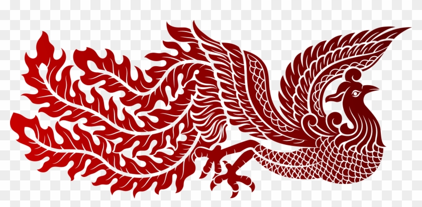 Phoenix Silhouette Png - Chinese Phoenix Feng Huang Clipart #6033443