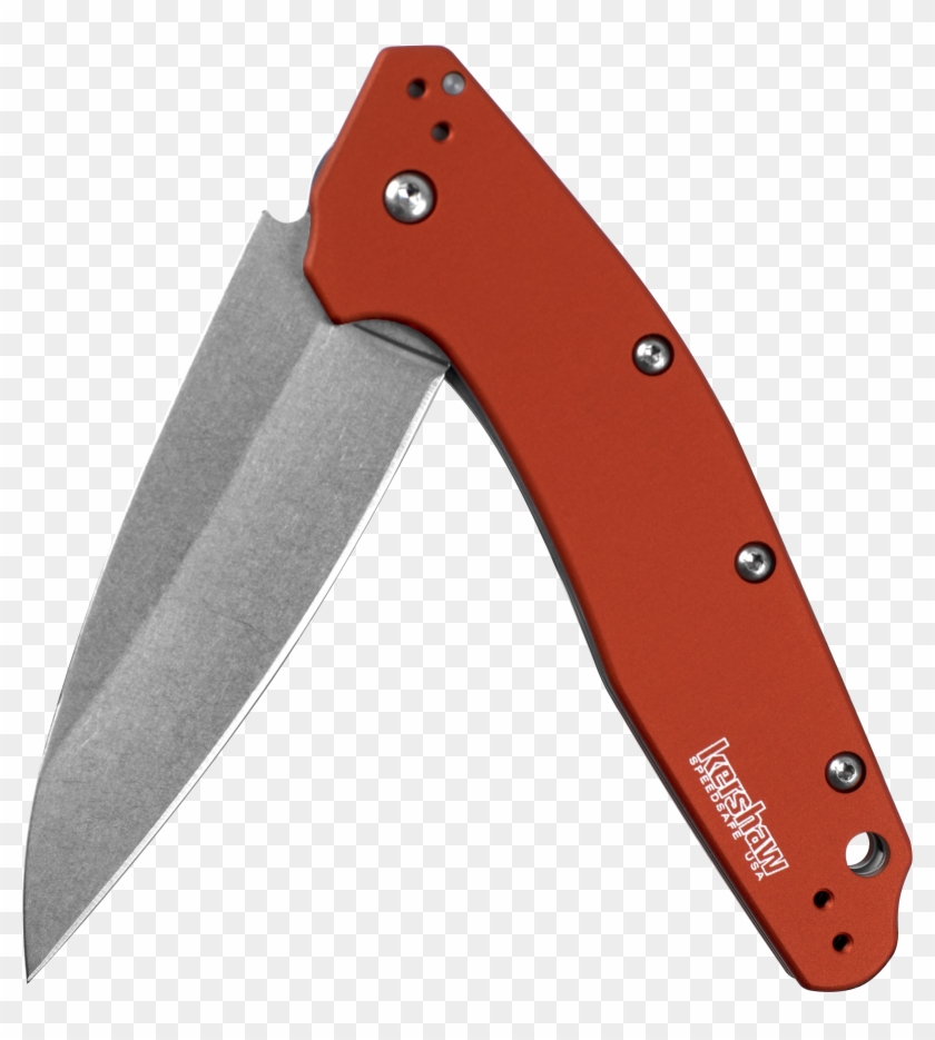 Kershaw Dividend Orange Folding Pocket Knife - Hunting Knife Clipart #6033934