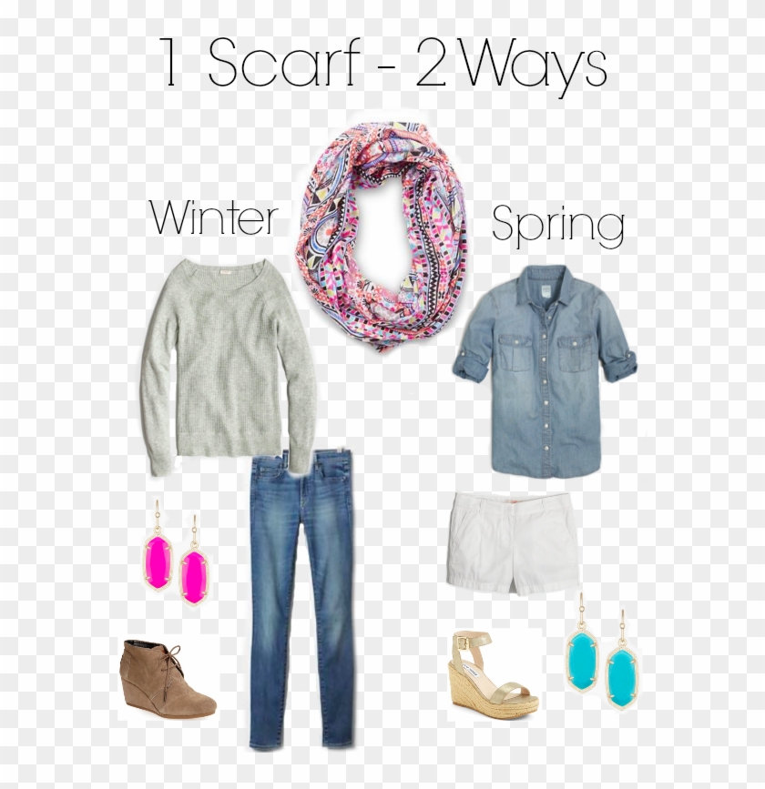 Scarf Winter Look - Scarf Clipart #6034611