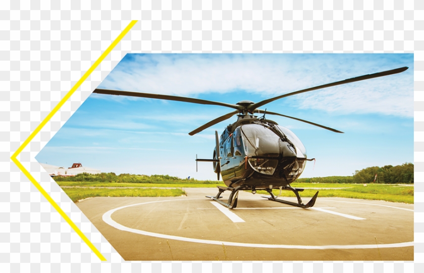 Ample For Trailer Truck Parking Area - Helipad Helicopter Clipart #6035048