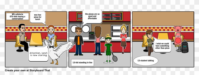 Cafeteria - Cartoon Clipart #6035253