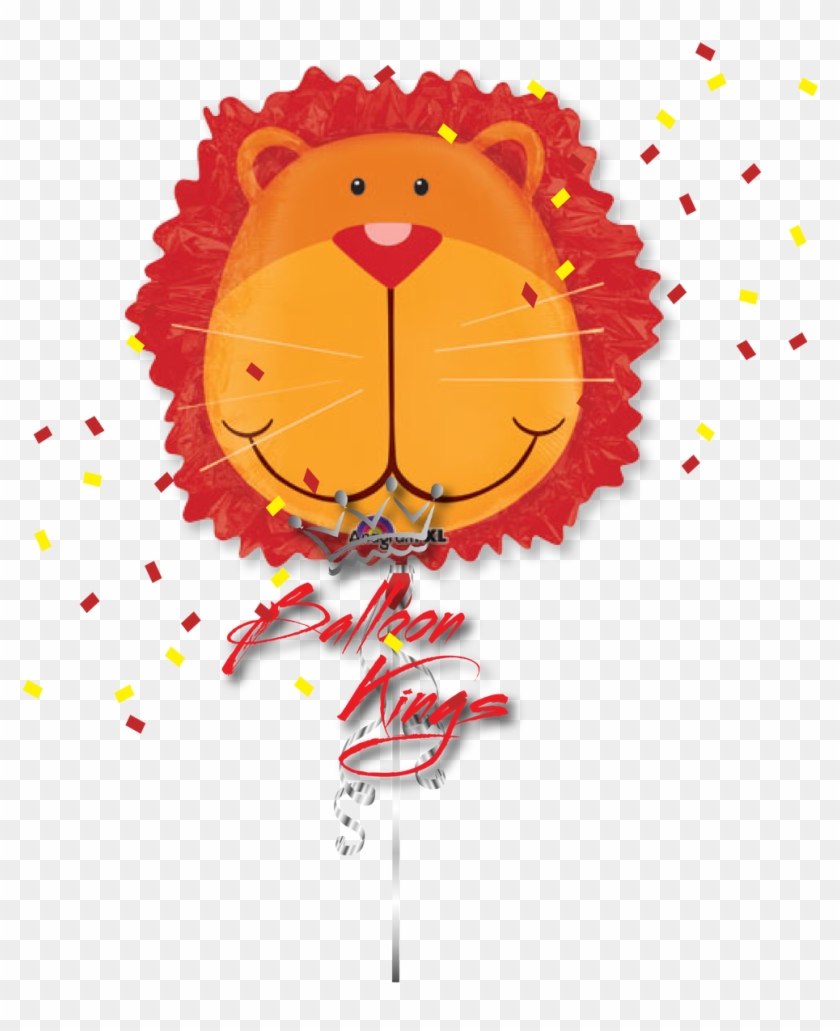 Lion Head - Mylar Animal Balloons Clipart #6036522
