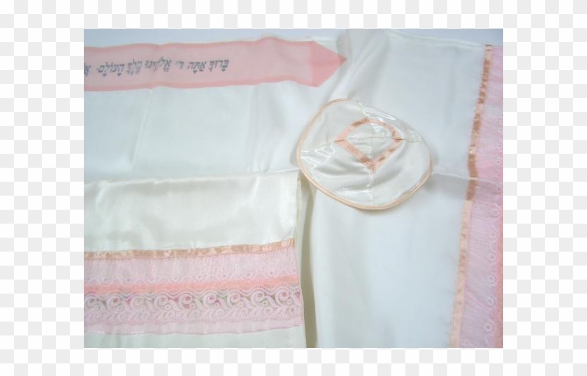 Load Image Into Gallery Viewer, Pink Lace Tallit For - Patchwork Clipart