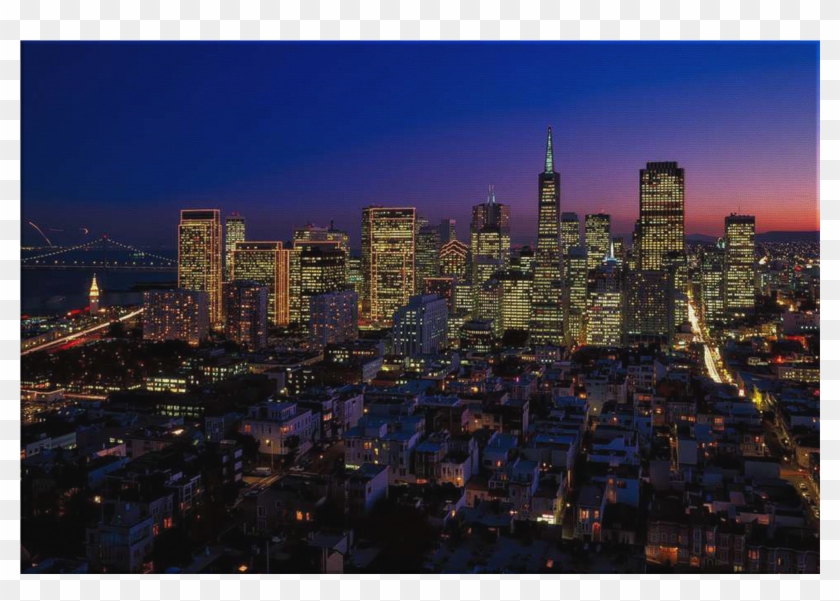 City Lights - Urban City California Clipart