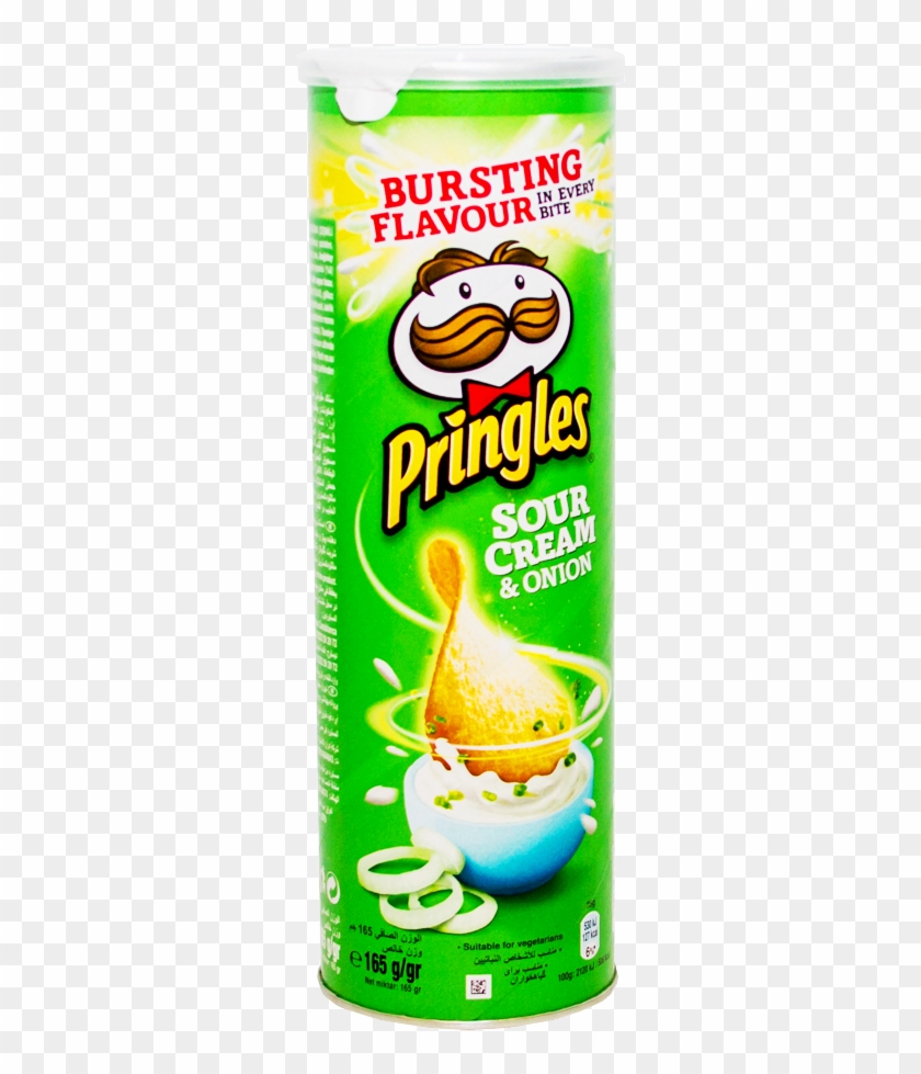 Pringles Chips Sour Cream Onion 165 Gm - Pringles Sour Cream & Onion 165 Gr Clipart