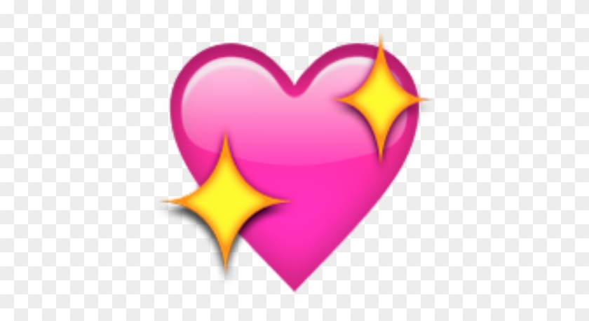 Emojis Whatsapp Tumblr - Heart Emoji Png Sparkle Clipart #6037454