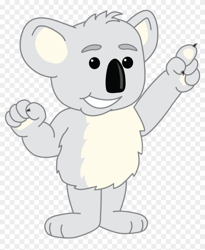 Koala Pointing - Cartoon Clipart